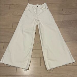 Women's White Wide-Leg Jeans